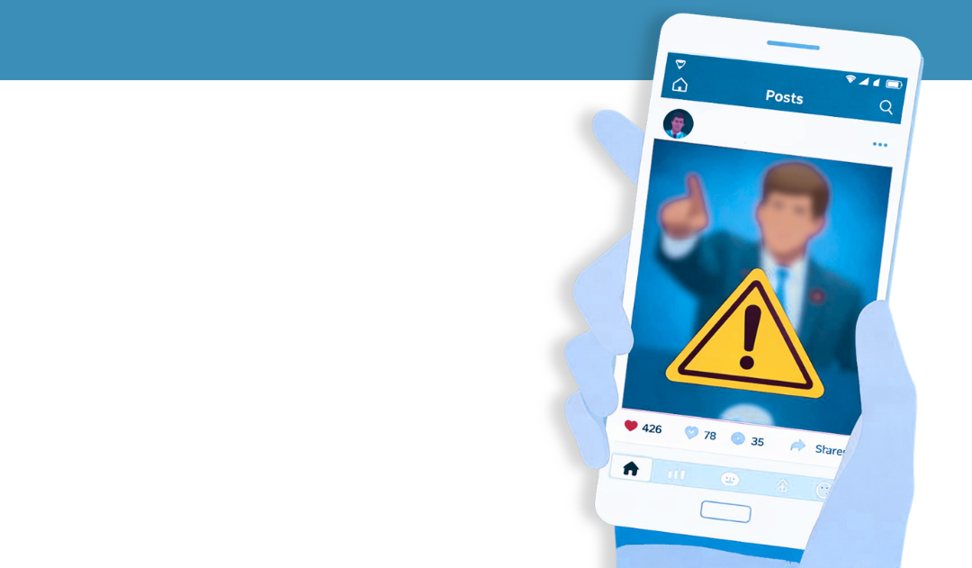 Celular com selo de site seguro